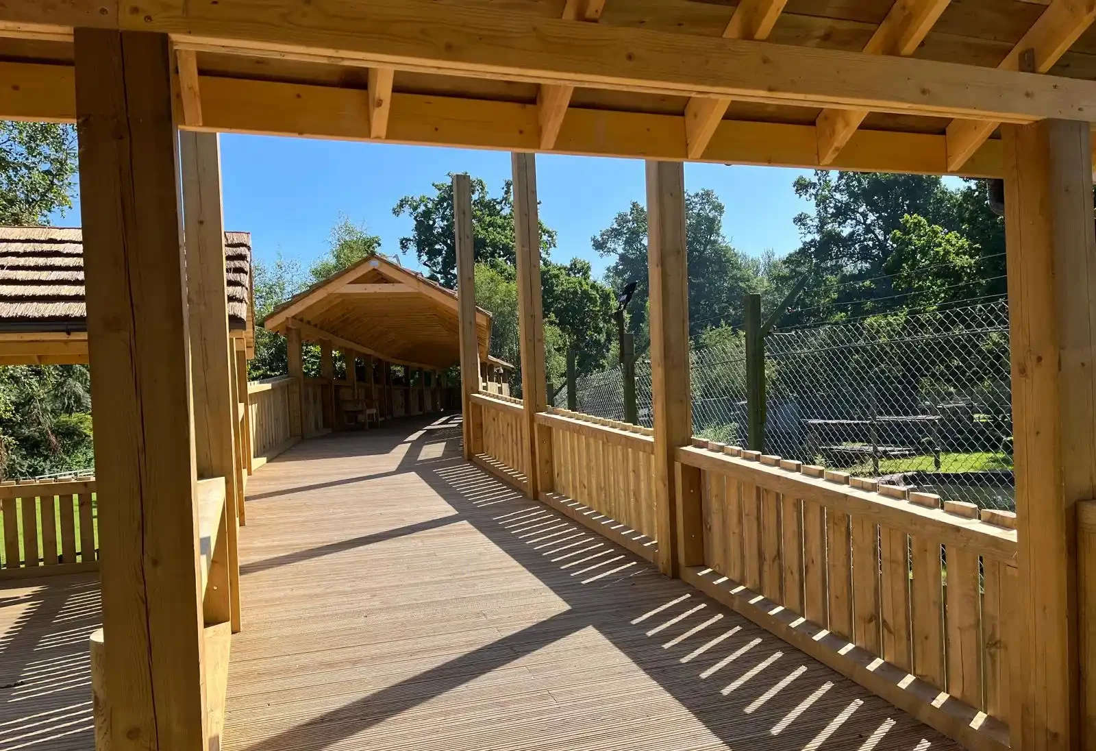 The tiger viewing platform at Blair Drummond Safari Park